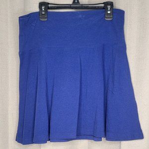 Blue casual mini skirt- Lg